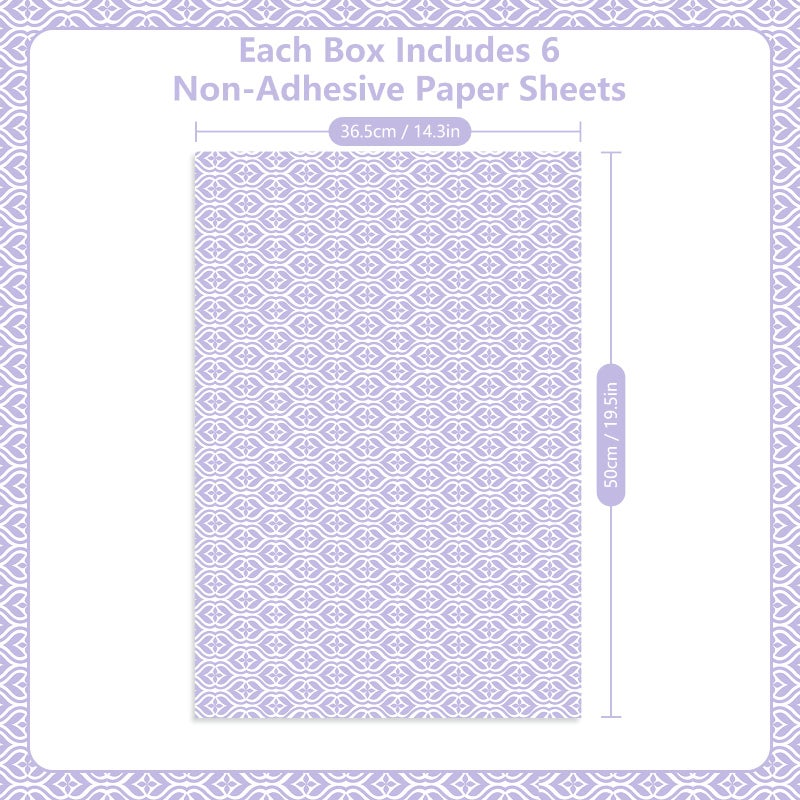 SCENTORINI Lavender Scented Drawer Liners, 6 Sheets Fragrant Paper Liners Non-Adhesive Paper Sheets for Home Closet, Dresser Drawers, for Home Fragrance - Image 2